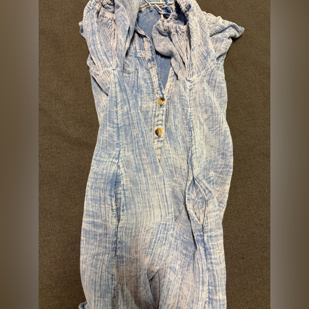 Free People Maya Midi Shirtdress size S - Picture 10 of 16